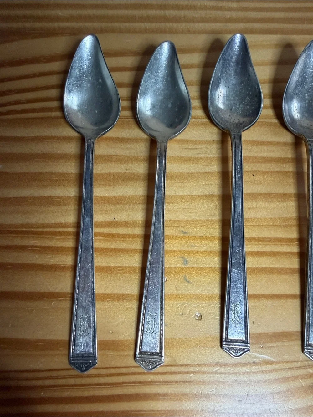 Vintage 1847 Rogers Bros Silverplate Grapefruit Spoons - Set of 6
